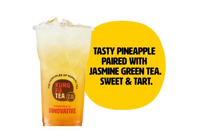 Order Sunshine Pineapple Tea food online from Kung Fu Tea store, Cincinnati on bringmethat.com