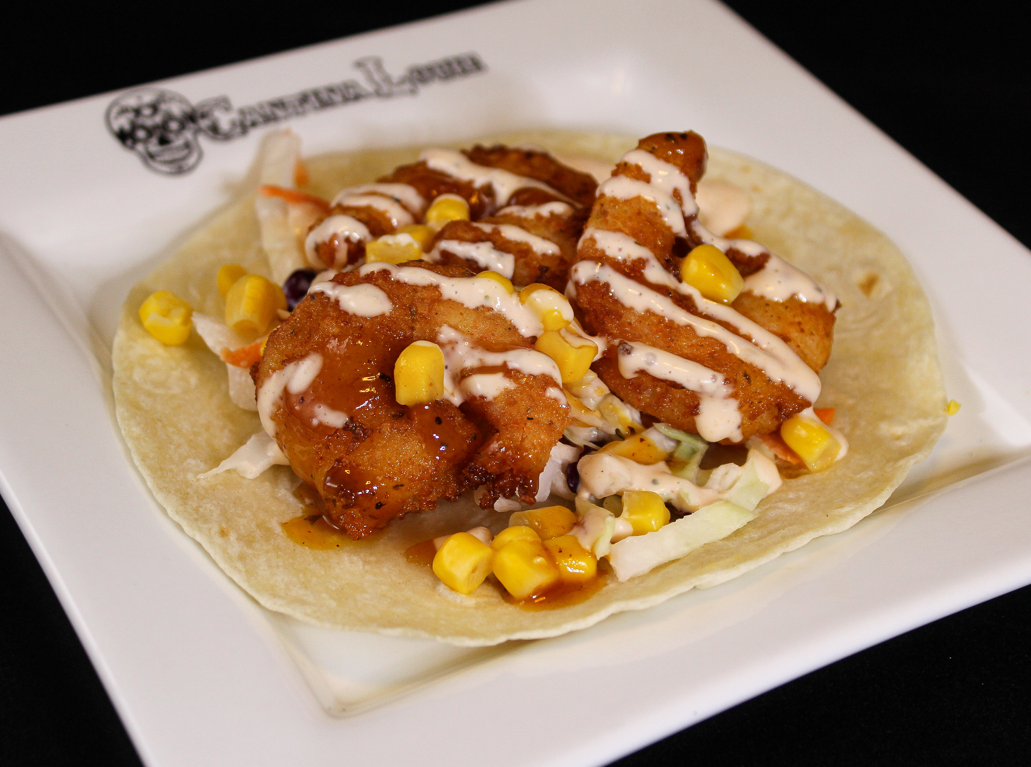 Order Street Corn Shrimp Taco food online from Cantina Louie store, Asheville on bringmethat.com
