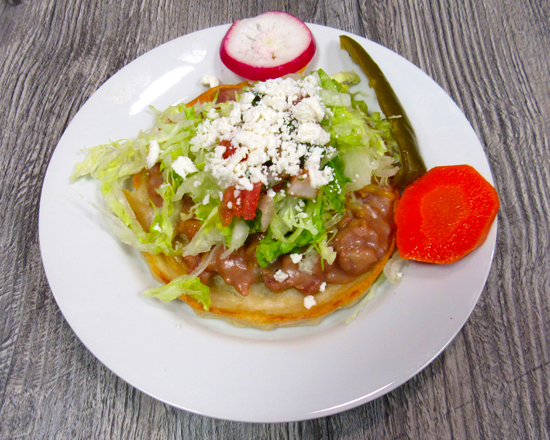 Order Sope food online from Las Salsas Taqueria store, Orange on bringmethat.com