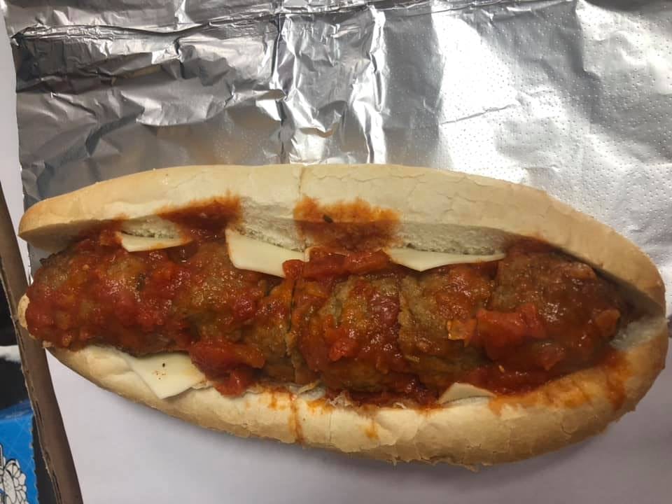 Order Meatball Sub - Small food online from Phillip's Roast Beef & Pizza store, Rowley on bringmethat.com