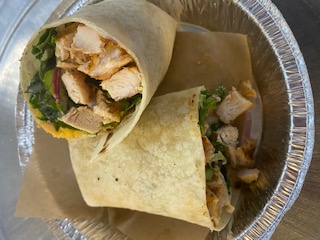 Order Blackened Chicken Wrap Sandwich food online from The Mill On Macarthur store, Richmond on bringmethat.com