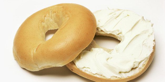 Order Bagel with Cream Cheese food online from Tommy's Deli store, White Plains on bringmethat.com