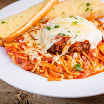 Order Chicken Parmesan Dinner food online from Rosati's Pizza - Chicago Loop store, Chicago on bringmethat.com