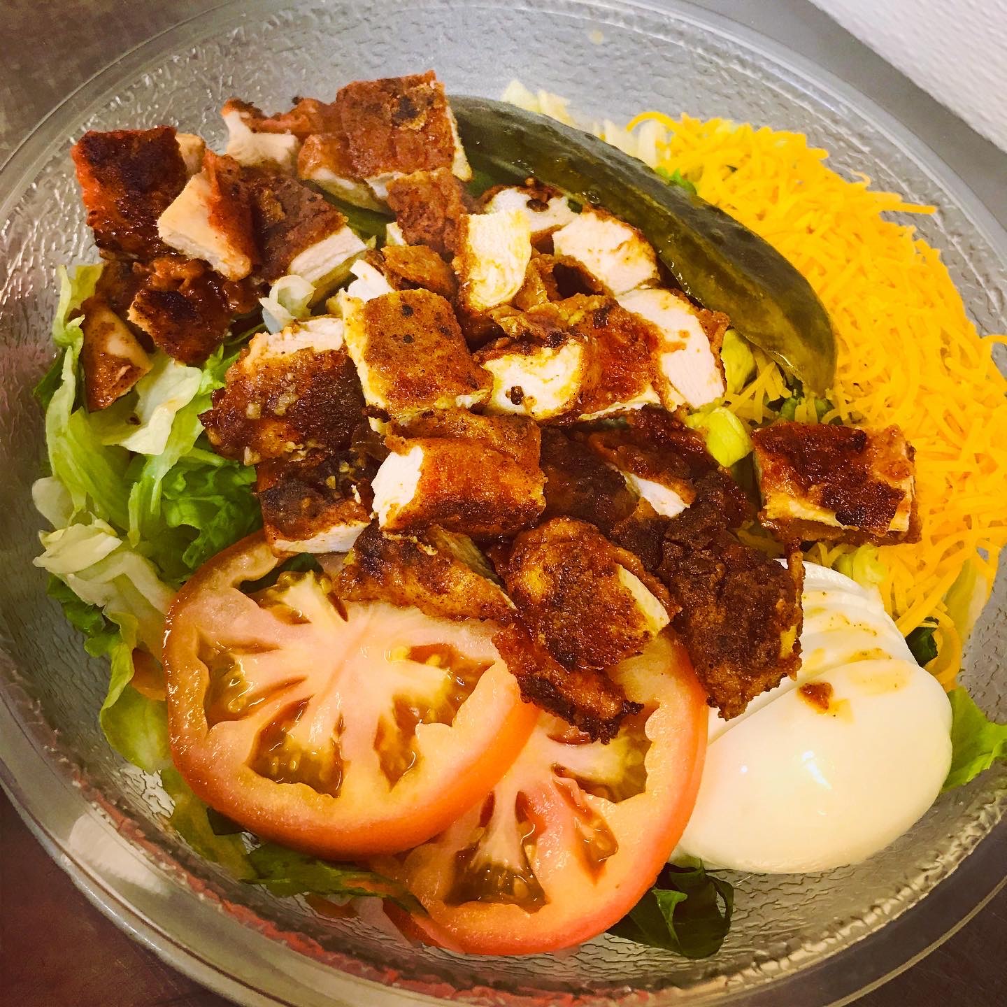 Order Spicy Fried Chicken Salad food online from Mama Daughters' Diner store, Plano on bringmethat.com