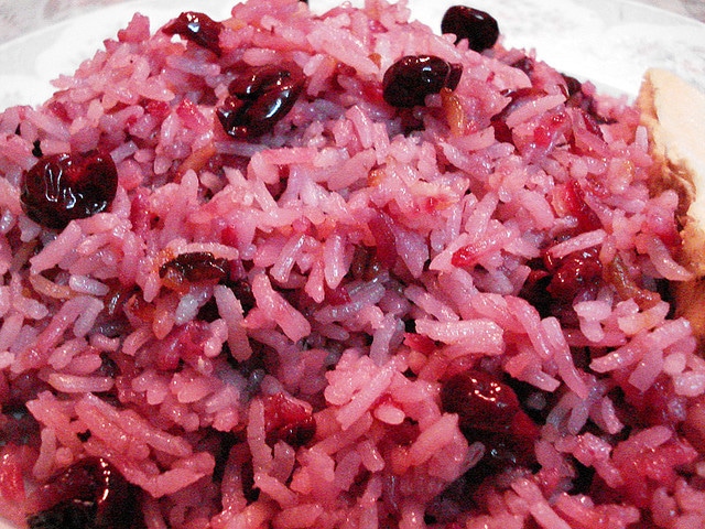 Order Albalo Polo (cherry rice) food online from Pars Persian Cuisine store, Scottsdale on bringmethat.com