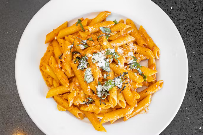 Order Pasta with Vodka Sauce food online from Stewarts Root Beer store, East Brunswick on bringmethat.com