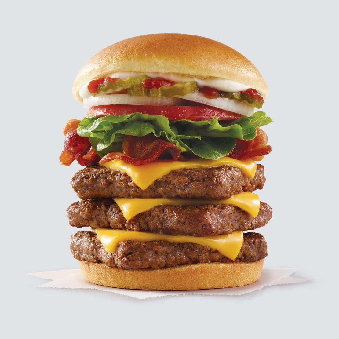 order online - Big Bacon Classic Triple from Wendy's on bringmethat.com