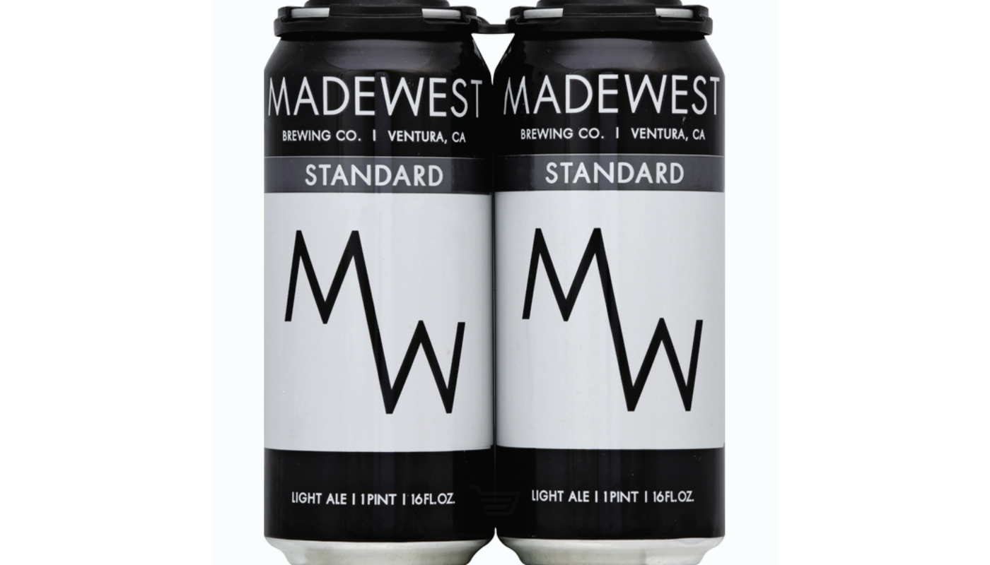 Order MadeWest Brewing Standard Blonde Ale 16oz Can food online from Village Commons Liquor store, Camarillo on bringmethat.com