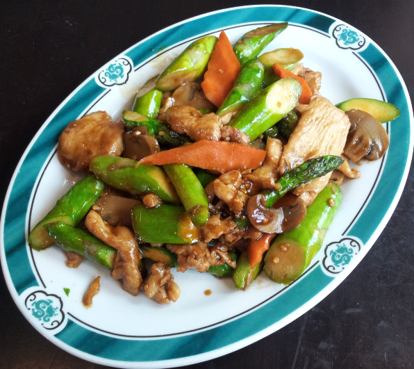 Order LC7. Asparagus Chicken Low Carb food online from 88 Chinese & Sushi Sherman Oaks store, Van Nuys on bringmethat.com