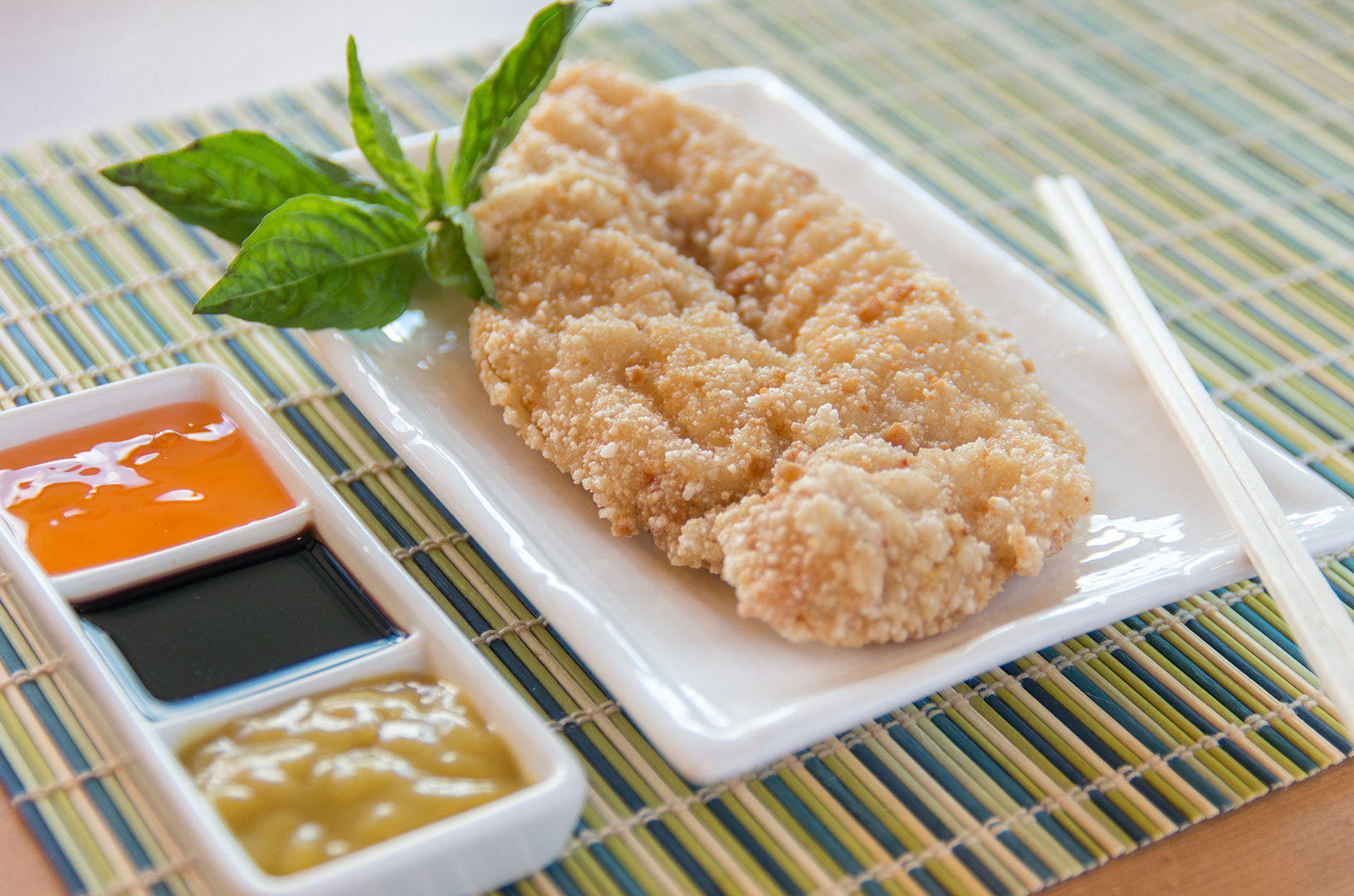 Order Crispy Asian Chicken food online from Jumbo Jumbo Cafe store, Ellicott City on bringmethat.com