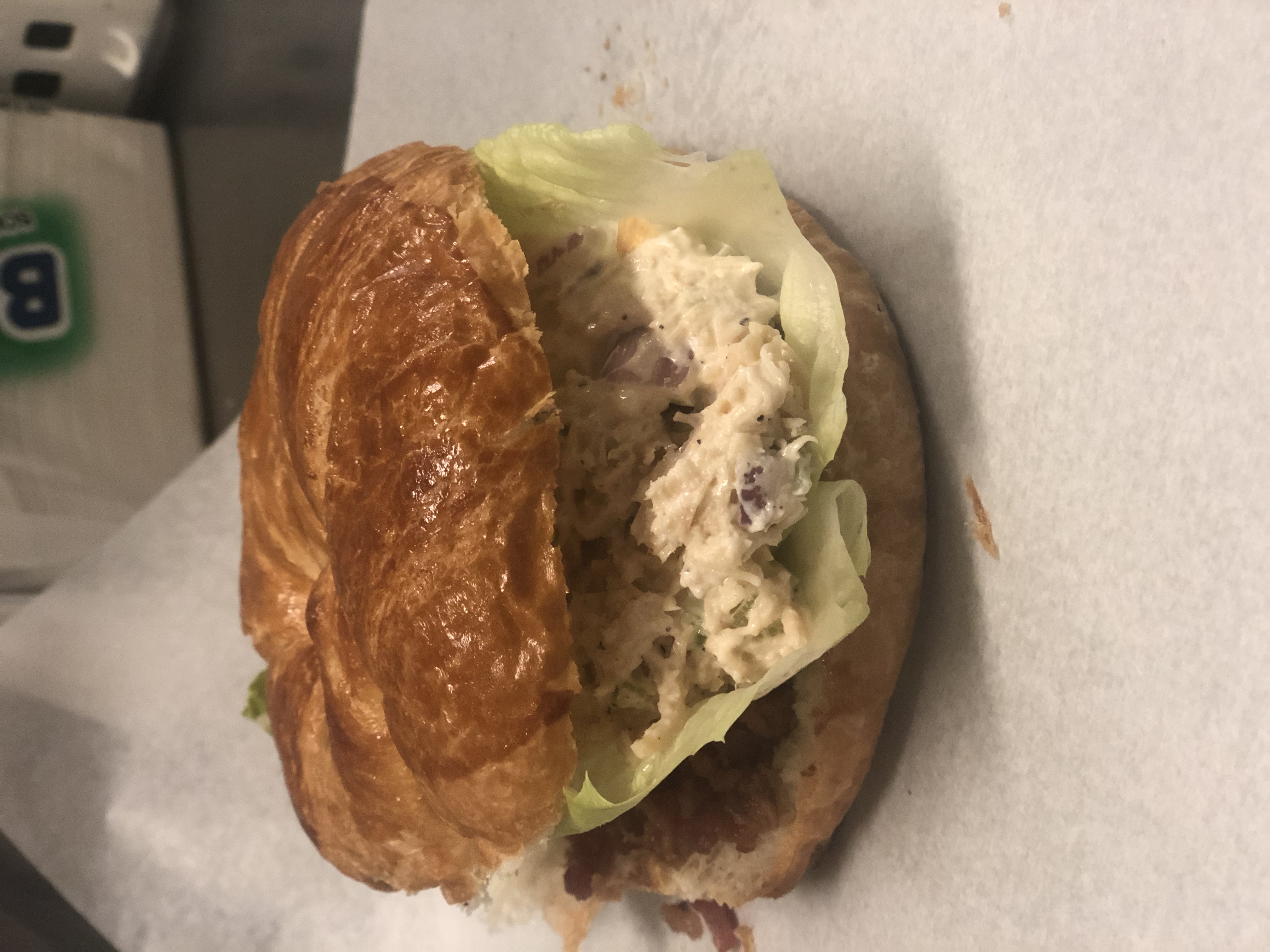 Order Chicken Salad Croissant Sandwich food online from Hereghty Heavenly Delicious store, Raleigh on bringmethat.com