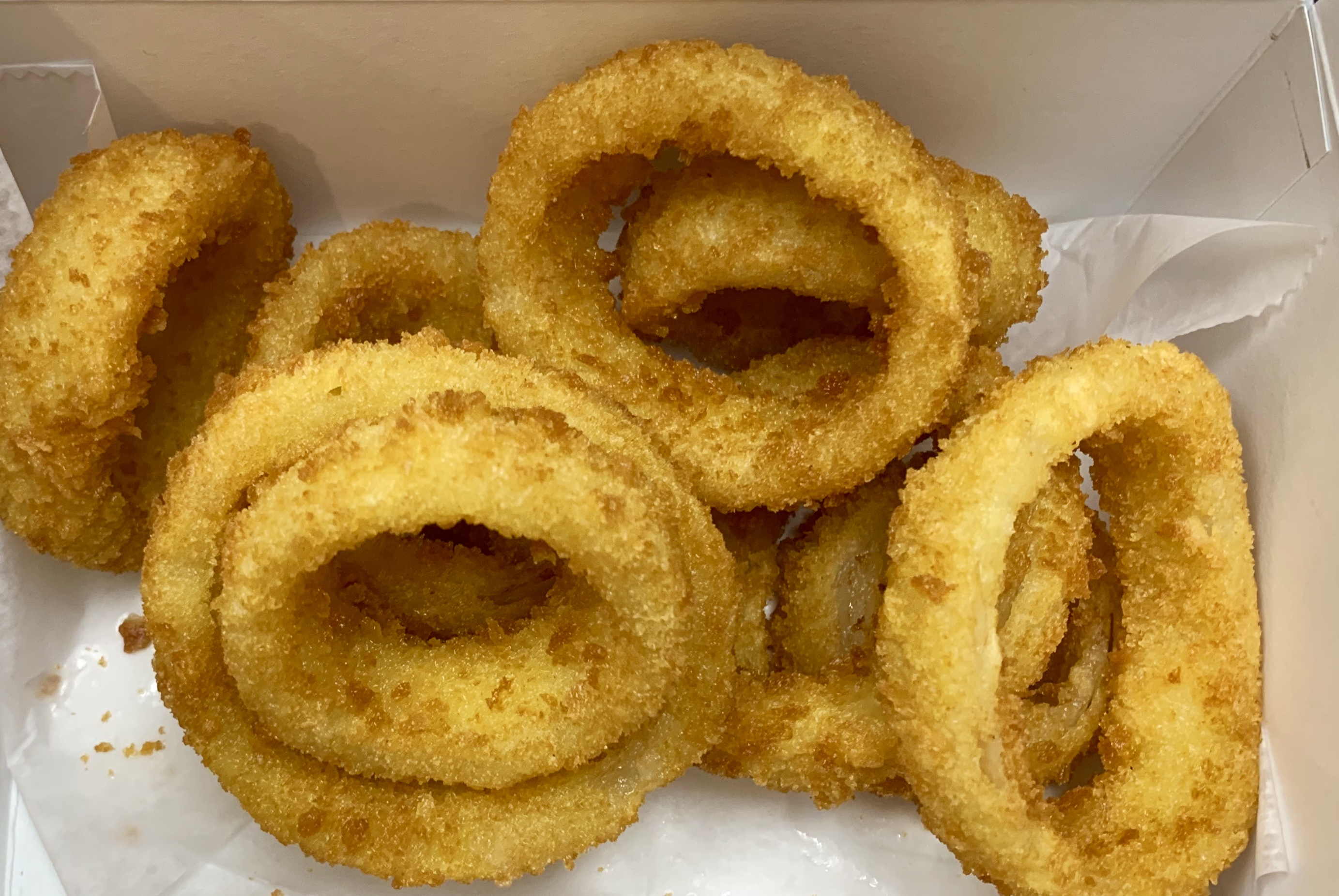 Order Onion Rings food online from Petey's Burger store, Queens on bringmethat.com