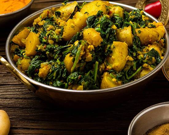 Order Aloo Saag food online from Rasoi Fusion Indian Cuisine store, Roswell on bringmethat.com