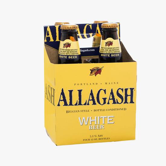 Order Allagash White Ale 6 Pack food online from Goodie Liquor And Wine store, Santa Monica on bringmethat.com