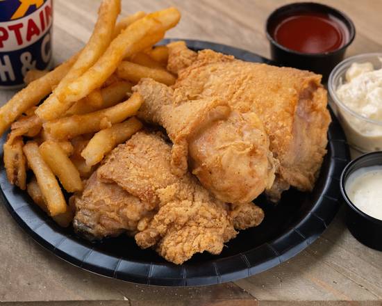 Order 5 Leg/Thigh Combo food online from Captain Jay Fish & Chicken store, Eastpointe on bringmethat.com