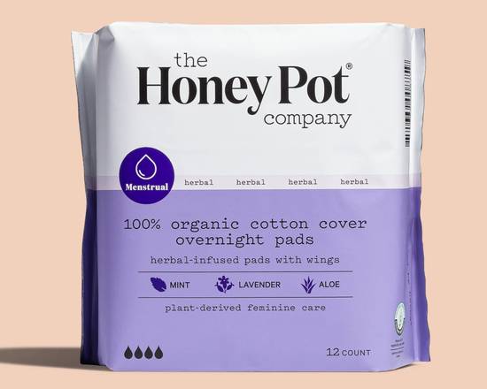 Order the Honey Pot company overnight herbal-infused pads with wings food online from Trio Pharmacy store, Columbus on bringmethat.com