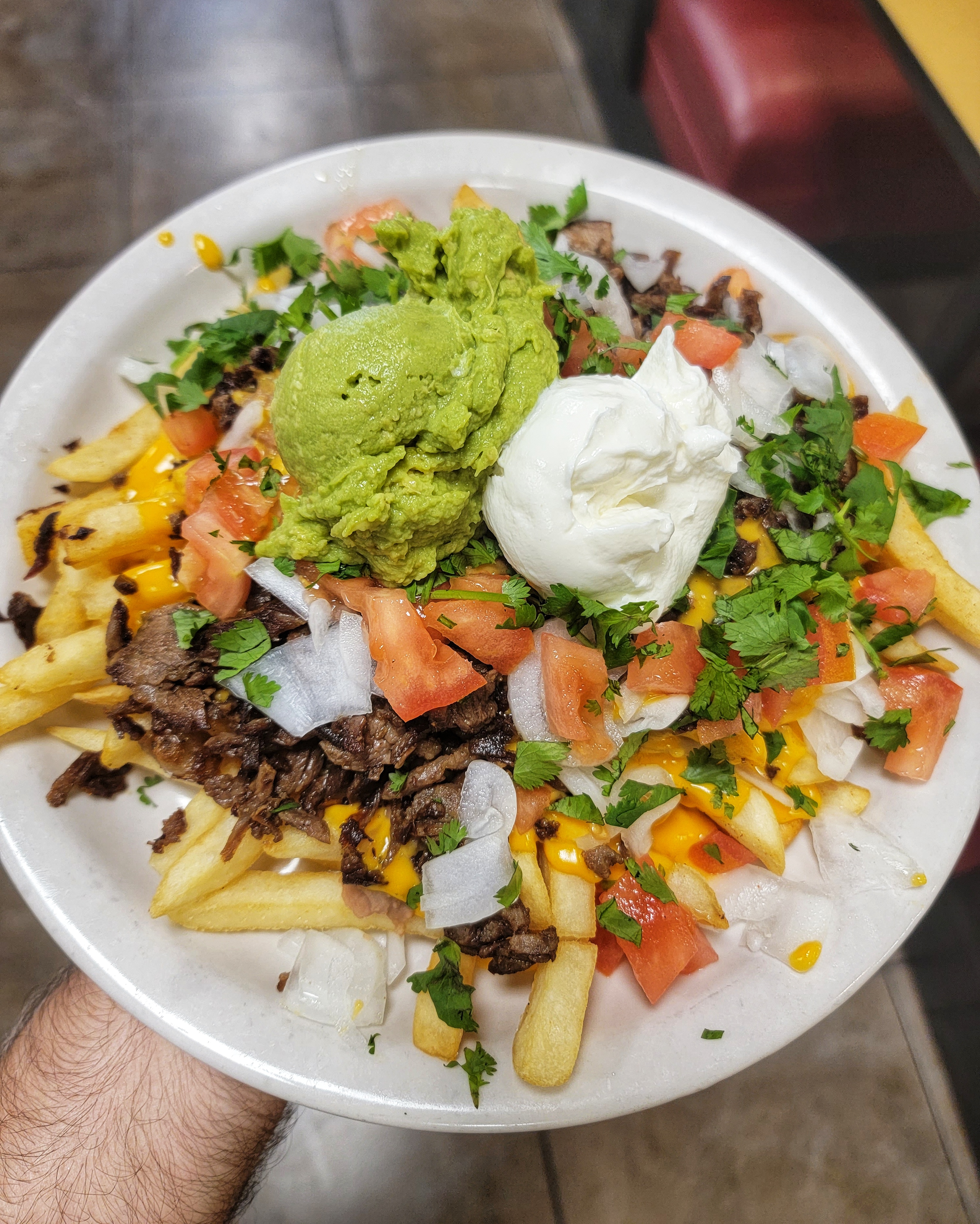 Order Carne Asada Fries food online from Goody Cafe store, Palm Desert on bringmethat.com