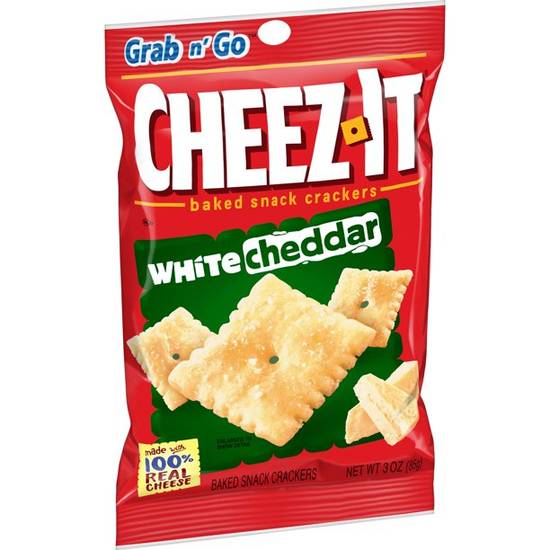 Order Cheez-It Baked Snack Cheese Crackers, White Cheddar food online from Exxon Food Mart store, Port Huron on bringmethat.com