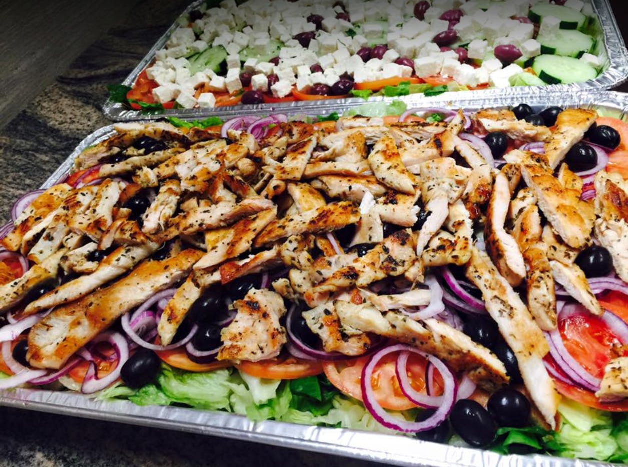Order Salad with Grilled Chicken - Salad food online from Port Jeff Pizza store, Port Jefferson on bringmethat.com