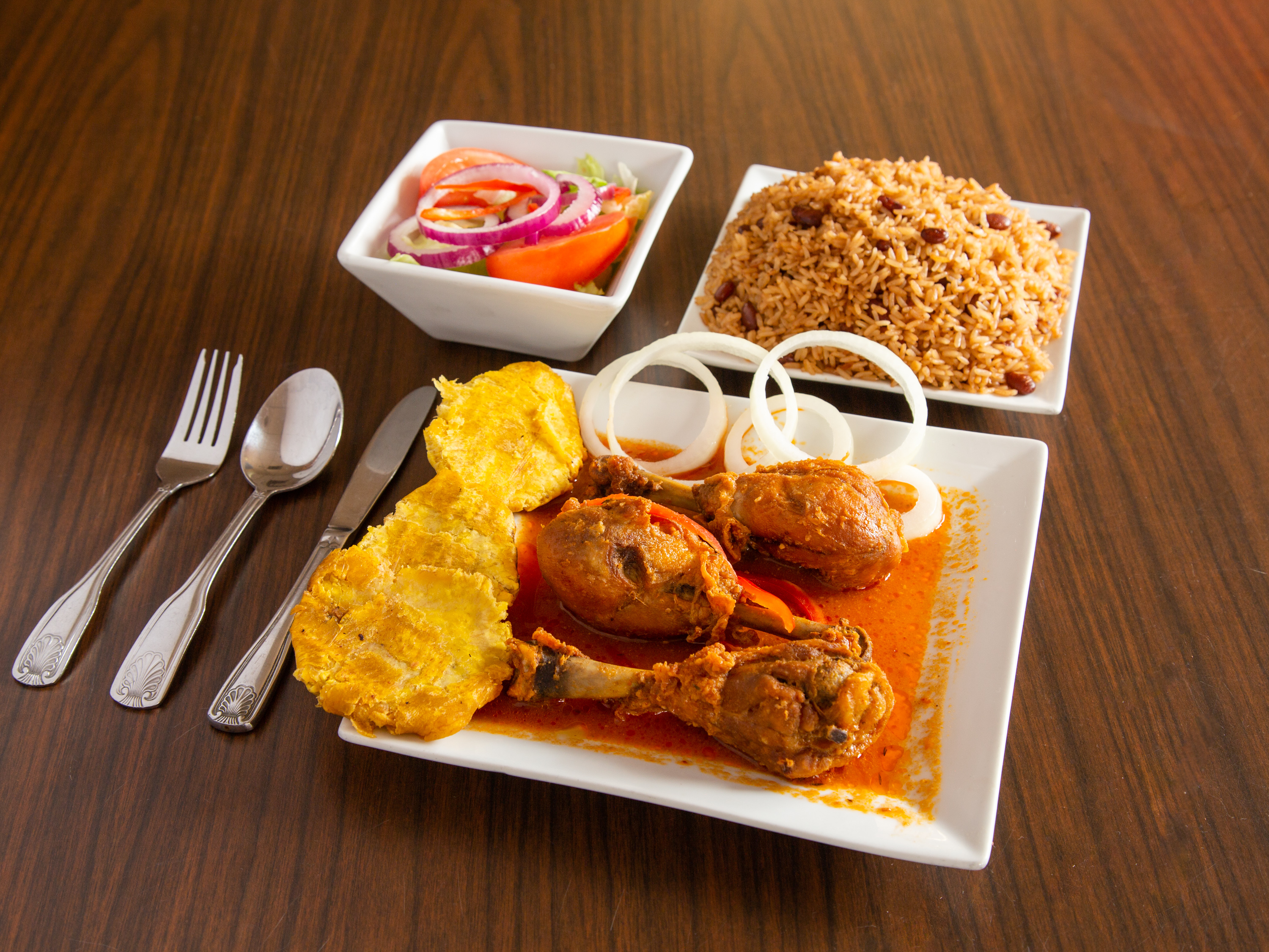 Order Creole Chicken food online from Highland Cuisine store, Somerville on bringmethat.com