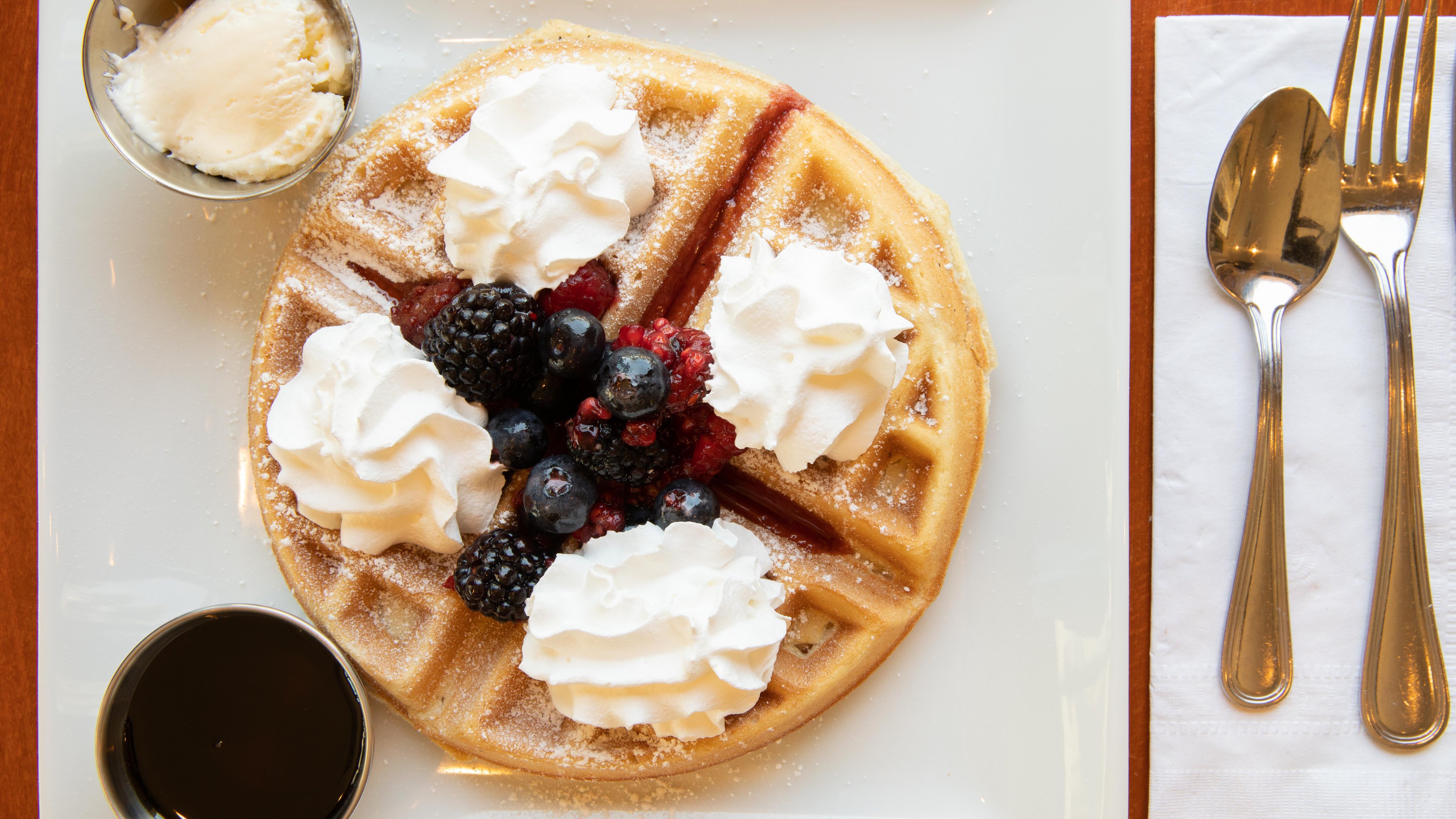 Order Belgian Waffle food online from Old Town Cafe store, Camarillo on bringmethat.com