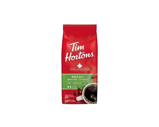 Order Decaf Ground Coffee, 12oz Bag food online from Tim Hortons store, Norton Shores on bringmethat.com