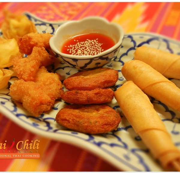 Order K14. Seafood Samplers food online from Thai Chili Restaurant store, Kent on bringmethat.com