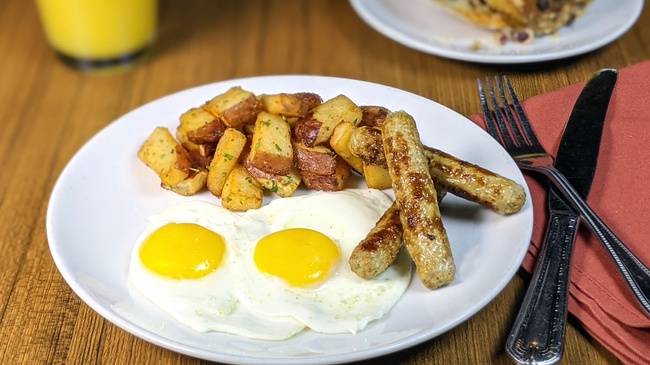 Order Turkey Sausage & Eggs food online from Mimis Cafe store, Chandler on bringmethat.com