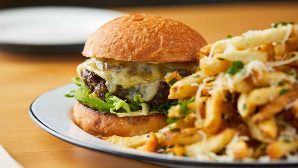 Order Monk's Burger food online from The Monks Kettle store, San Francisco on bringmethat.com