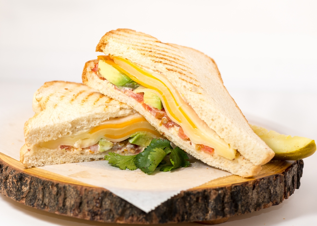 Order Three Cheese Panini food online from High Tower Cafe store, Houston on bringmethat.com
