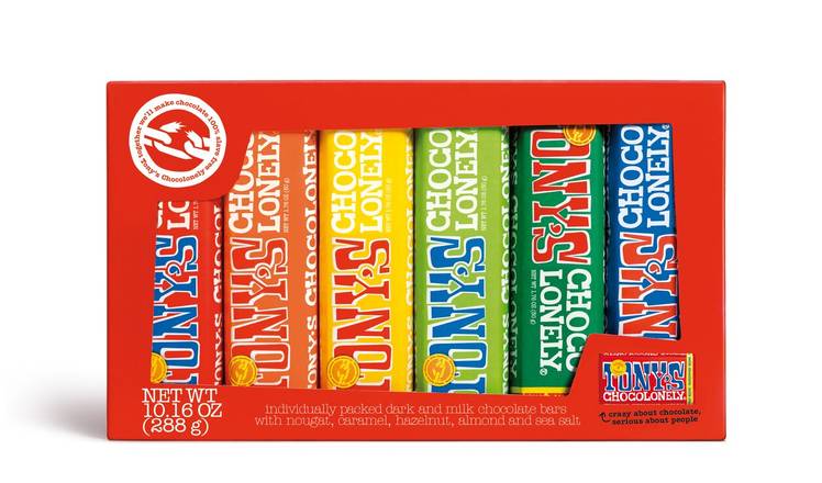 Order Tony's Chocolonely Rainbow Tasting Pack, 6 Bars, (47/50g) food online from CVS store, LANCASTER on bringmethat.com
