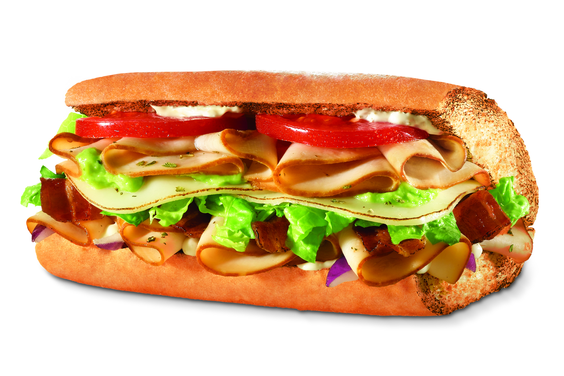 Order Turkey Bacon Guacamole Sub food online from Quiznos store, New Orleans on bringmethat.com