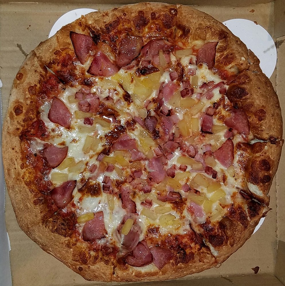 Order Large Hawaiian Pizza food online from Pizza Time store, Downey on bringmethat.com