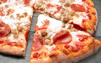Order All Meat Pizza food online from Via Sofia store, Cedar Rapids on bringmethat.com