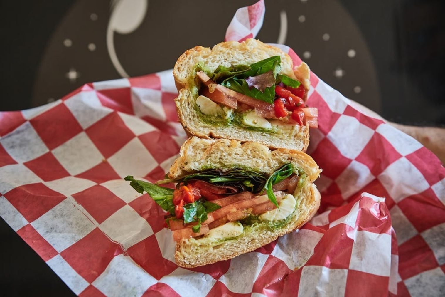 Order Caprese Sub food online from Bozzelli's store, Springfield on bringmethat.com