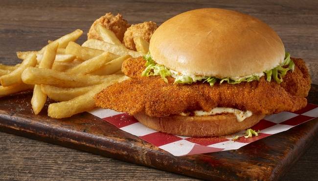 Order Catfish Sandwich & Fries food online from The Catfish Kitchen store, Alcoa on bringmethat.com