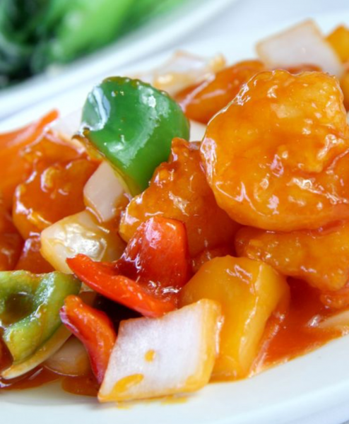 Order 33. Sweet and Sour Chicken food online from Rice n Noodle store, Las Vegas on bringmethat.com