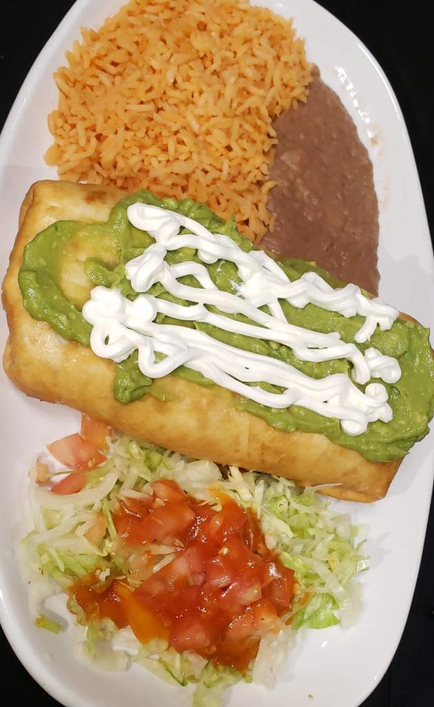 Order Chimichangas food online from Taqueria San Miguel store, Wheaton on bringmethat.com