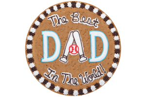 Order Best Dad in the World Cookie Cake food online from American Deli on Broad St. store, Athens on bringmethat.com