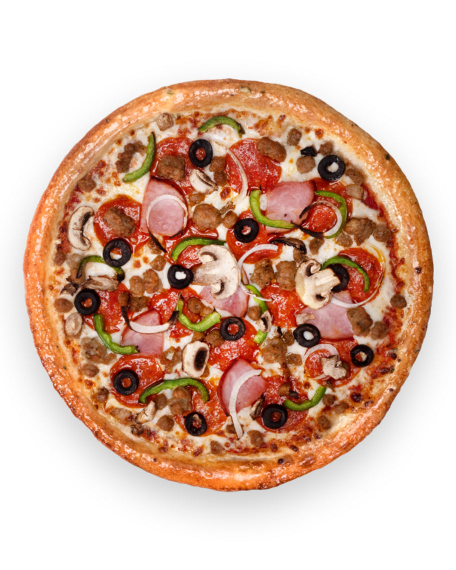 Order 8" Personal Perrotti's Works food online from Perrotti's Pizza & Subs store, Fort Worth on bringmethat.com