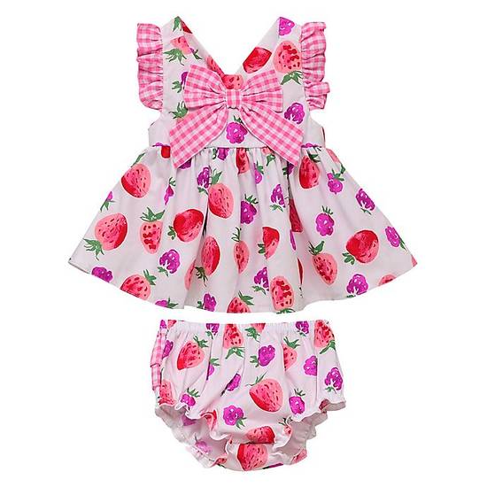 Order Baby Starters® 2-Piece Newborn Gingham Dress and Diaper Cover Set in Pink food online from Bed Bath & Beyond store, Lancaster on bringmethat.com