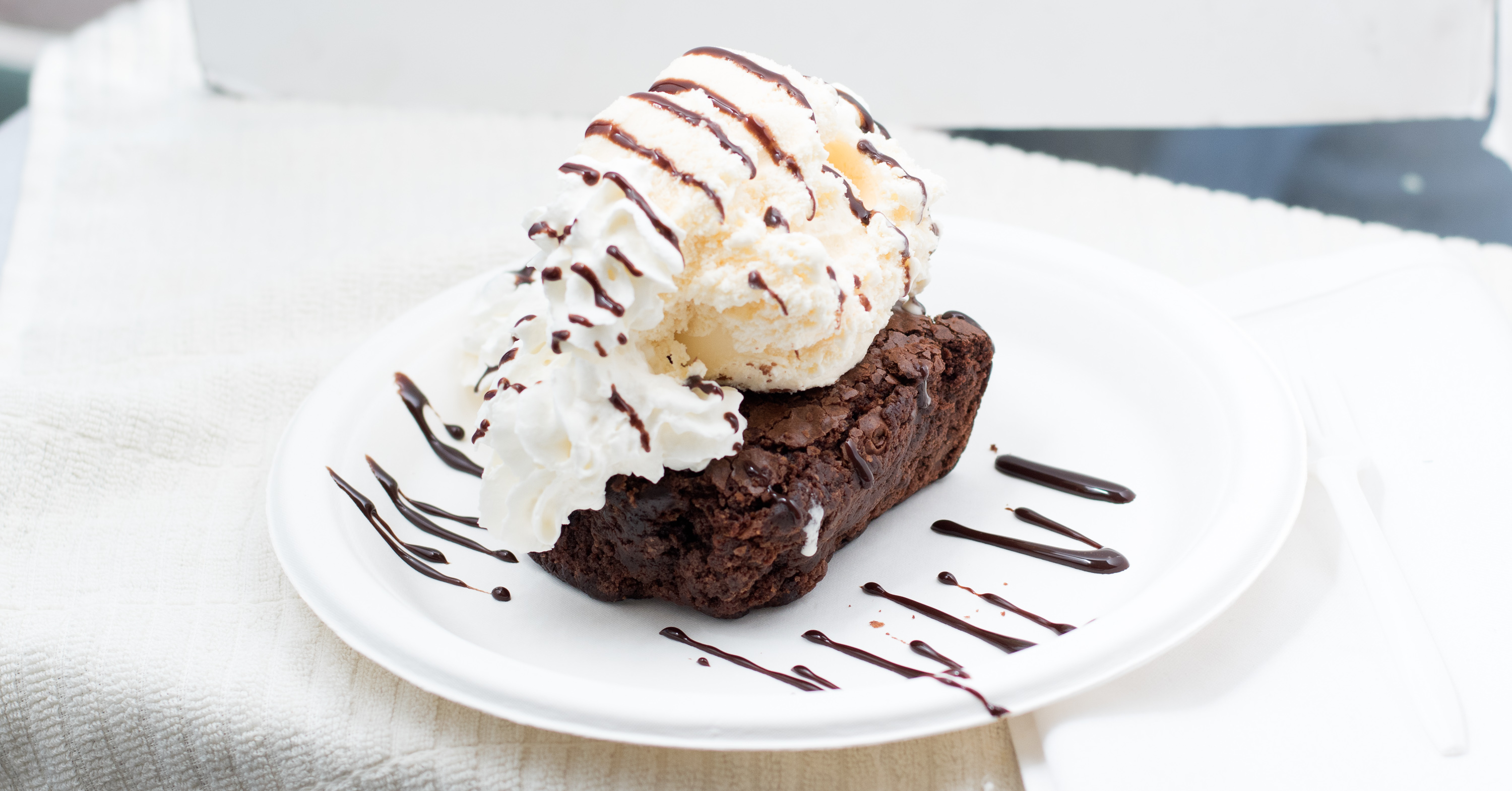 Order Brownie Sundae food online from The Funnel House store, Huntington Beach on bringmethat.com