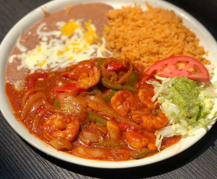 Order Camarones a la Ranchera food online from Celias Mexican Restaurant store, Daly City on bringmethat.com