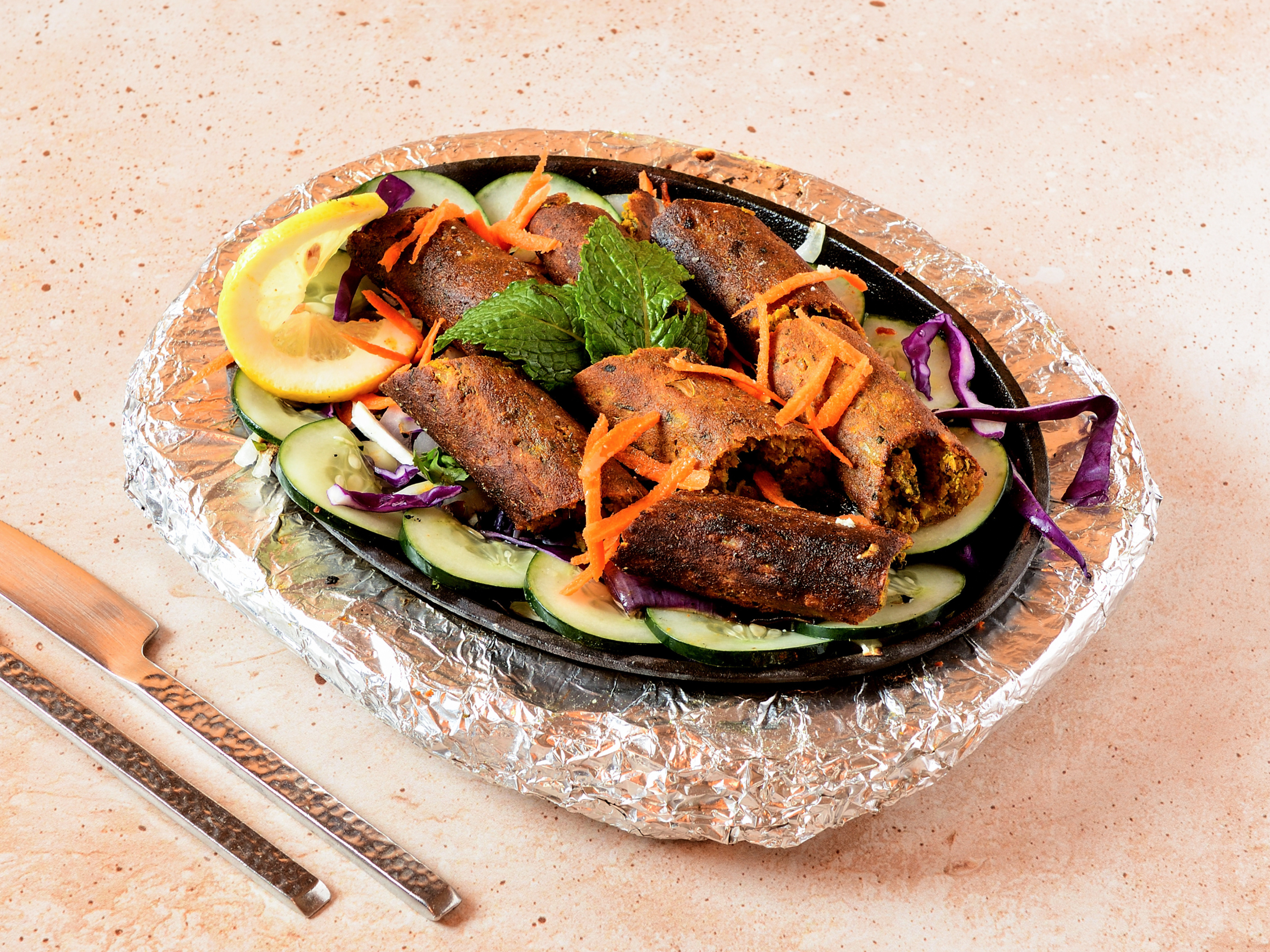 Order Vegetable Sheekh Kebab food online from The Clay Oven Indian Restaurant store, Roxbury Township on bringmethat.com
