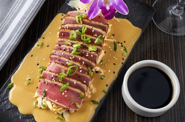 Order Black Orchid Ahi food online from Ling &amp; Louie Asian Bar & Grill store, Meridian on bringmethat.com