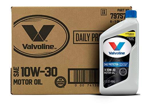 Order Valvoline Daily Protection SAE 10W-30 Conventional Motor Oil 1 QT, Case of 6 food online from Exxon Food Mart store, Port Huron on bringmethat.com