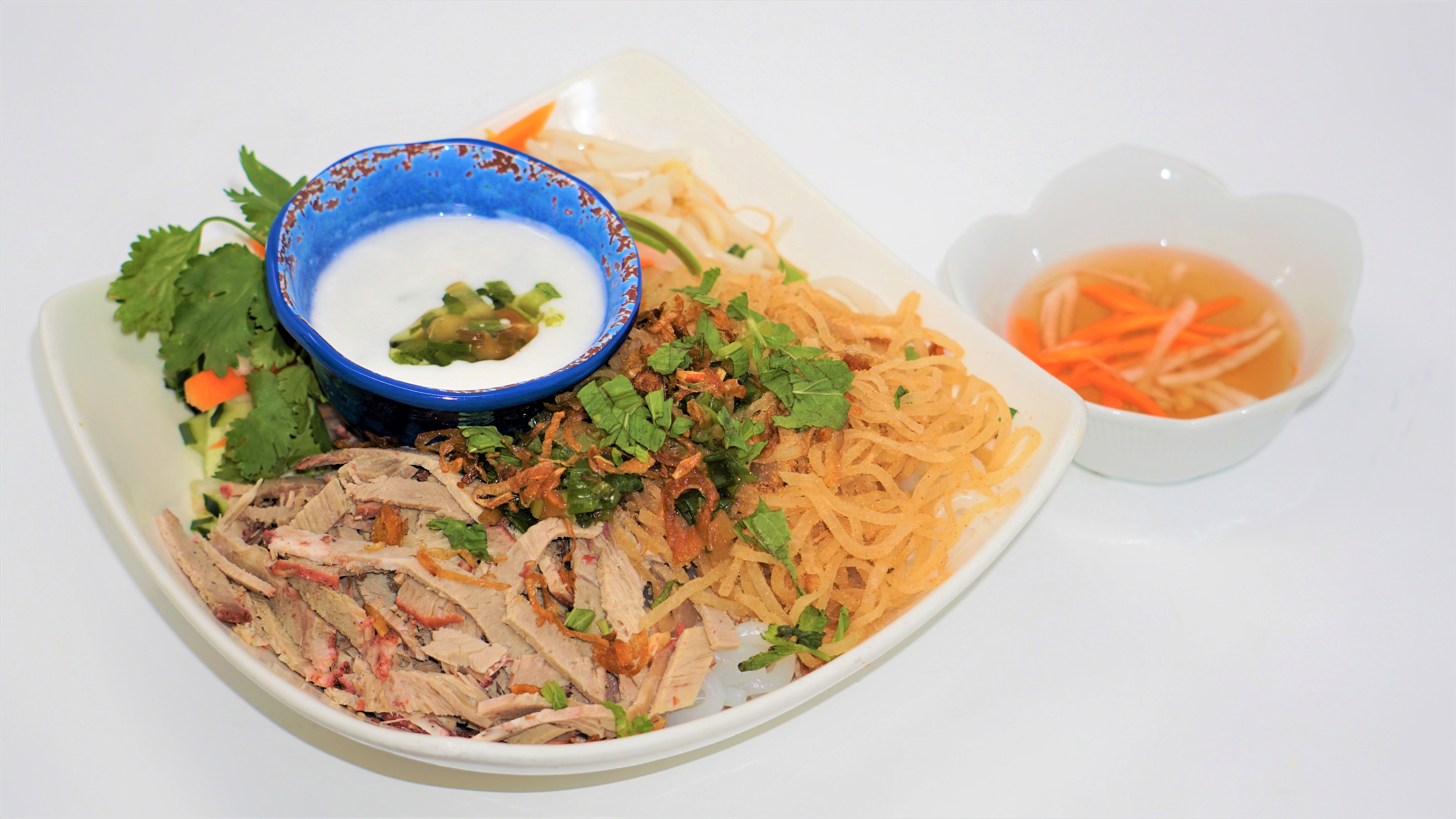 Order Seasoned Pork Skin Noodle (Banh Tam Bi) food online from Now Pho store, Denver on bringmethat.com