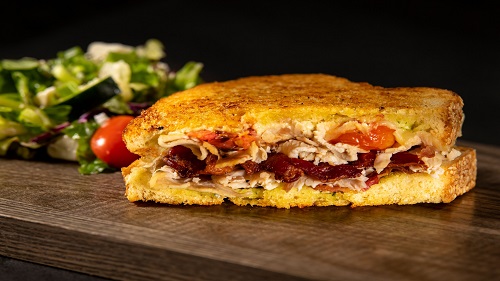 Order Turkey Asiago and Pesto Panini (Half) food online from Spin! Pizza store, Papillion on bringmethat.com