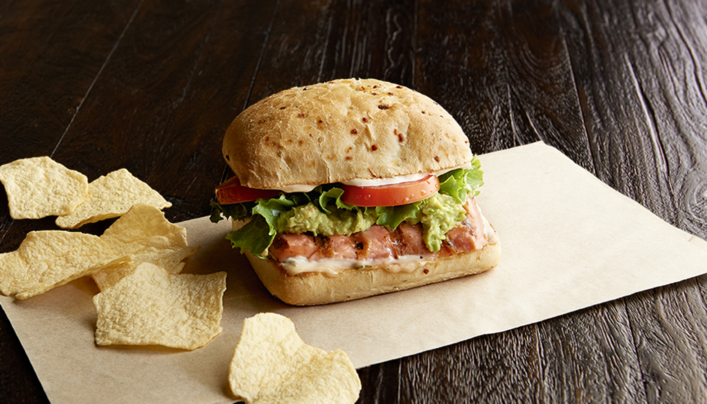 Order Wild Salmon-Wich Sandwich food online from Jason Deli store, Cincinnati on bringmethat.com