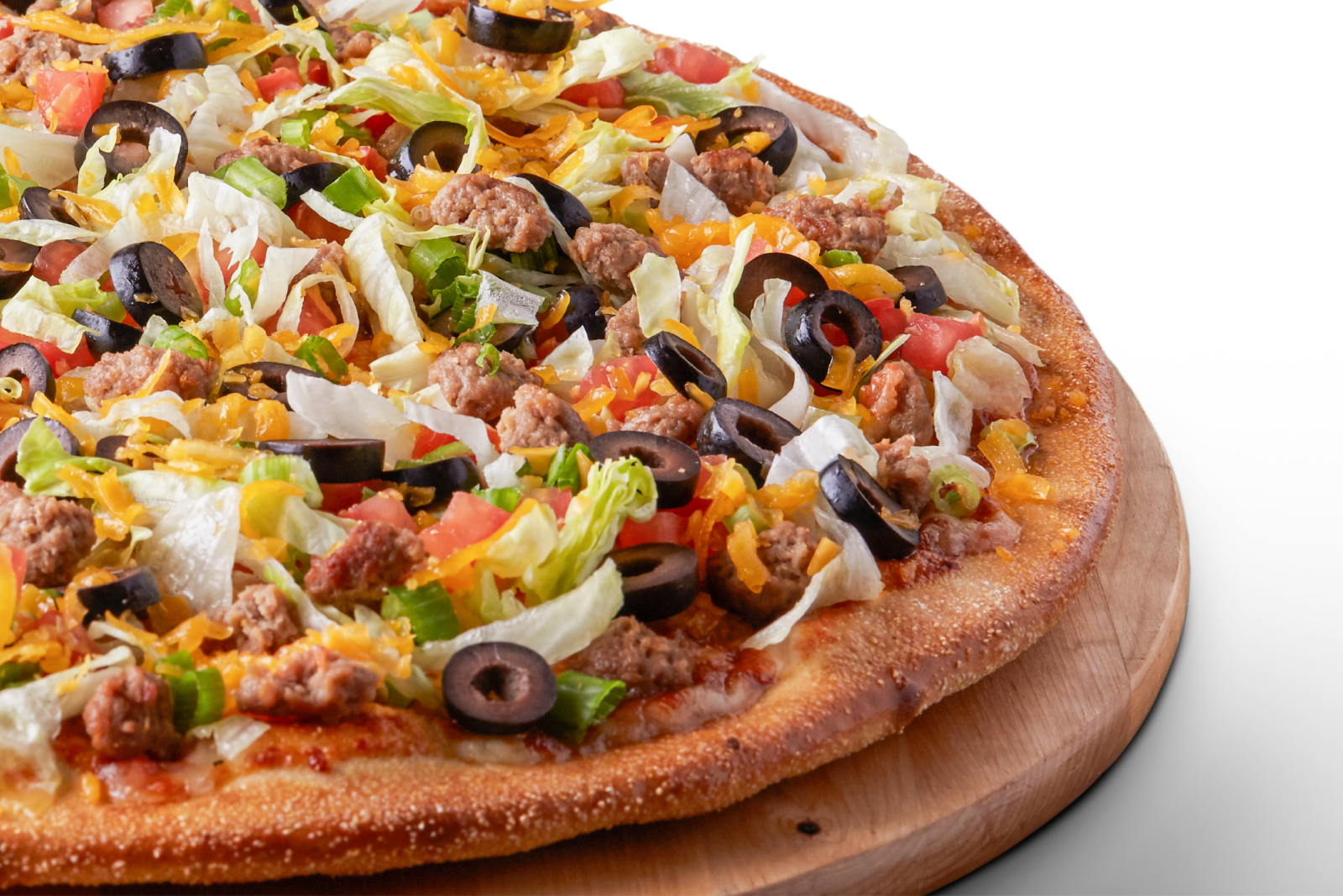Order Beef Taco Pizza food online from Pizza Guys store, Brentwood on bringmethat.com